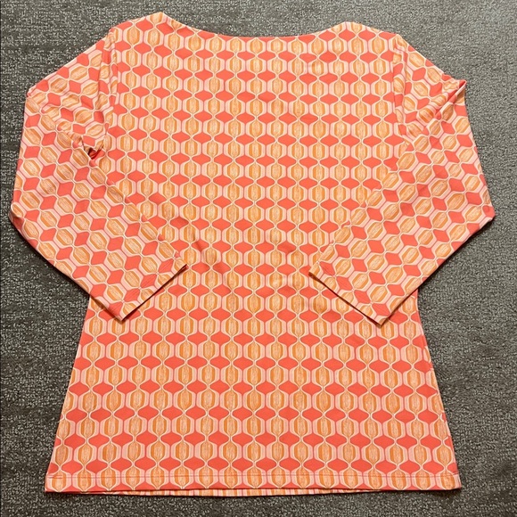 NWOT J. McLaughlin Women’s 3/4 Length Sleeve Pink/Coral Shirt Size S - Picture 8 of 8